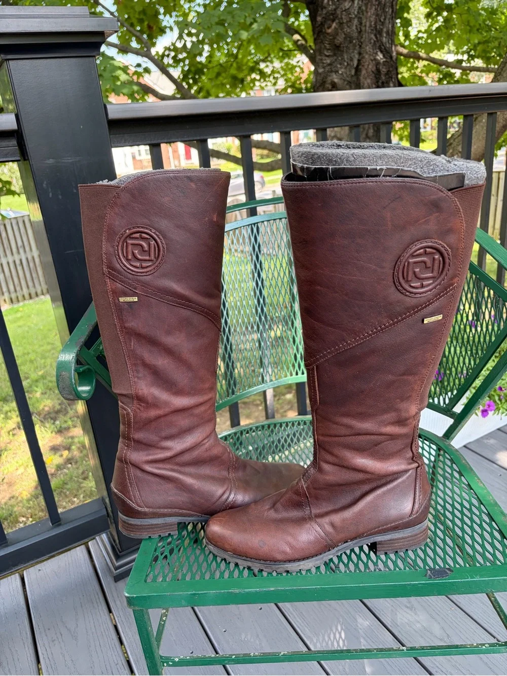 Rockport Brown Leather Knee-High Riding Boots